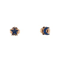 Orecchini Rue des Mille Donna Stardust Double in Argento Zirconia ORZ LOB MIC C5 - ORZ LOB MIC C5